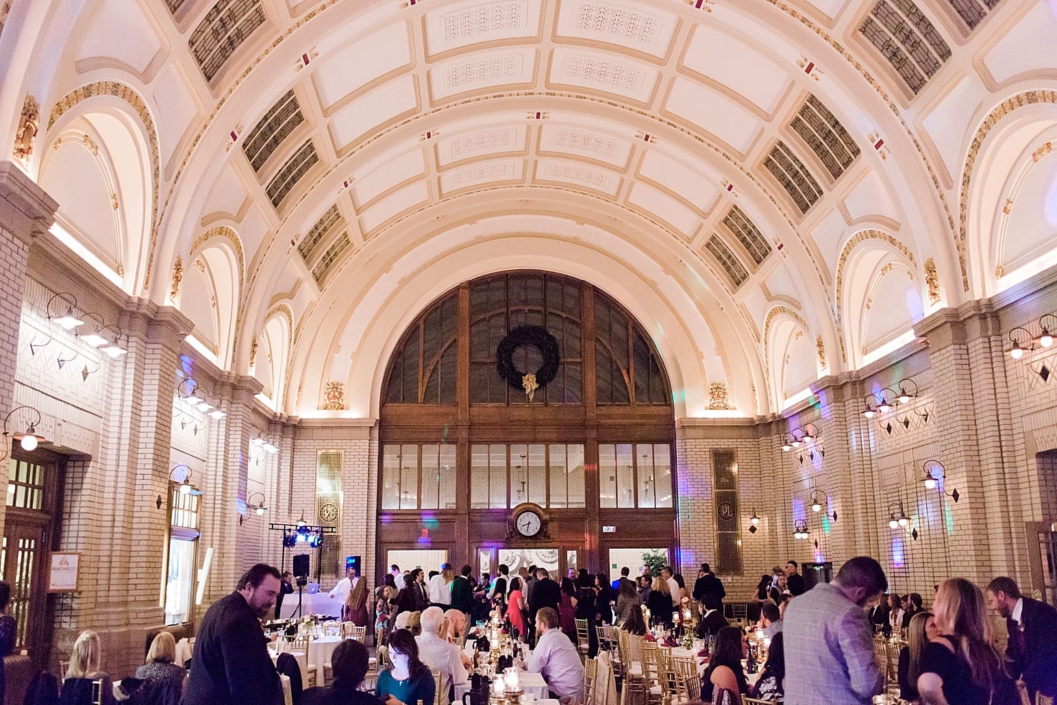 Arielle Peters Photography | Wedding reception at Baker Street Train Station in Fort Wayne, Indiana.