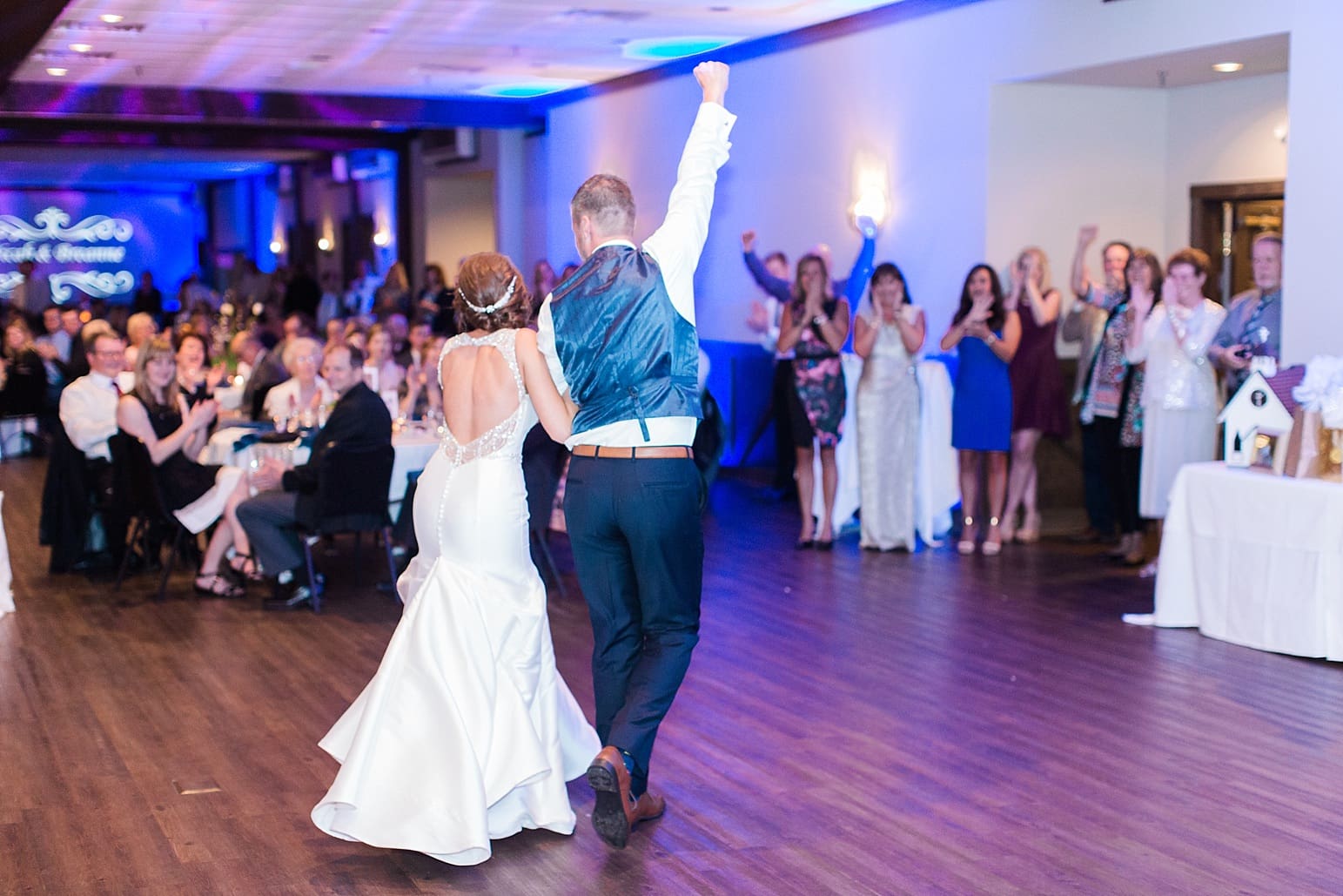 Arielle Peters Photography | Father of bride and bride sharing dance at wedding reception at The Market in Valparaiso, Indiana.