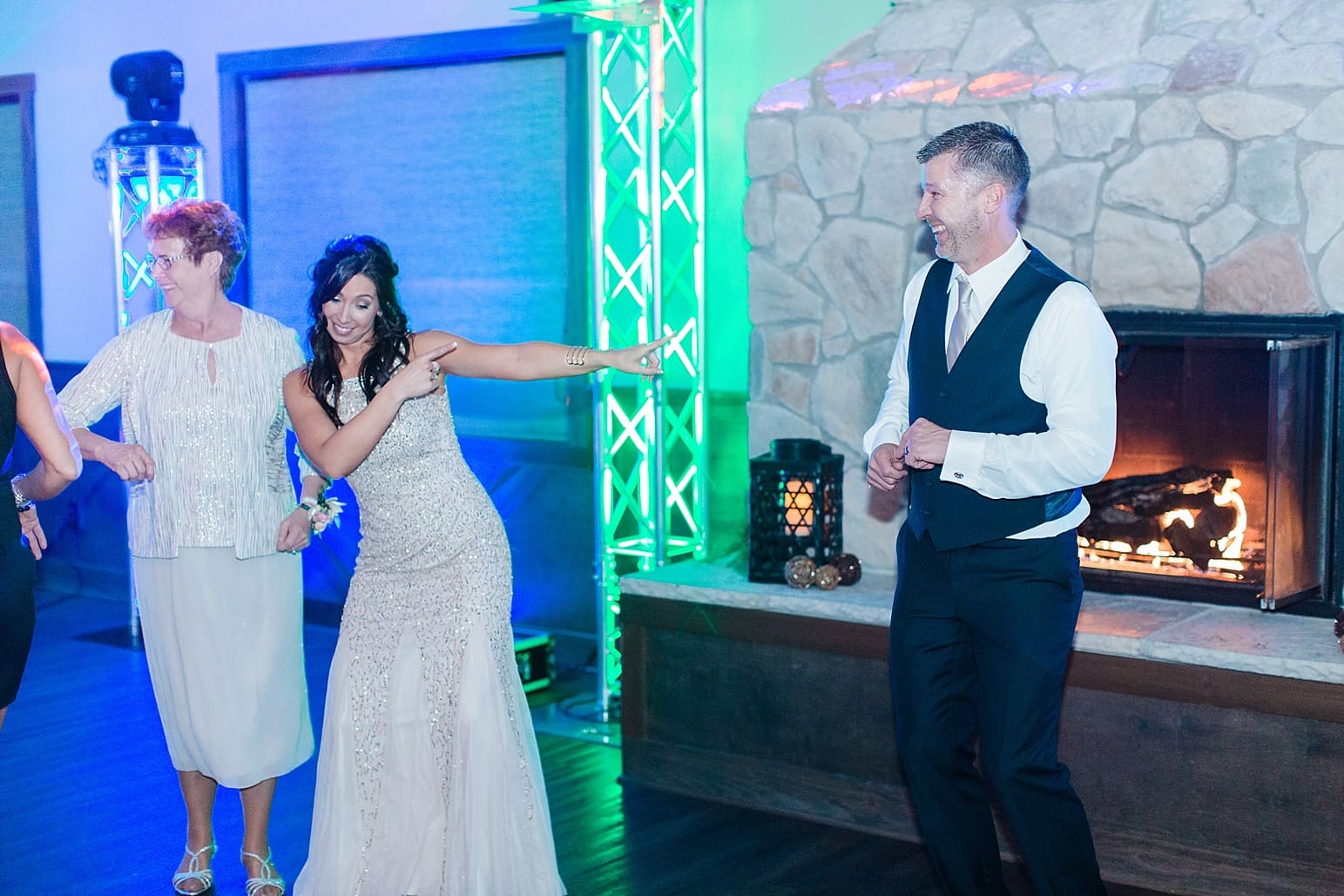 Arielle Peters Photography | Wedding guests dancing at wedding reception at The Market in Valparaiso, Indiana.