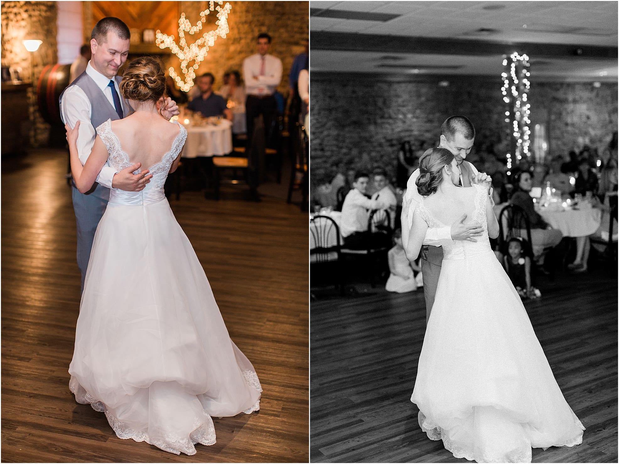 Arielle Peters Photography | Father of bride and bride sharing a dance at wedding reception at Lawton Lions Heritage Community Center in Lawton, Michigan.