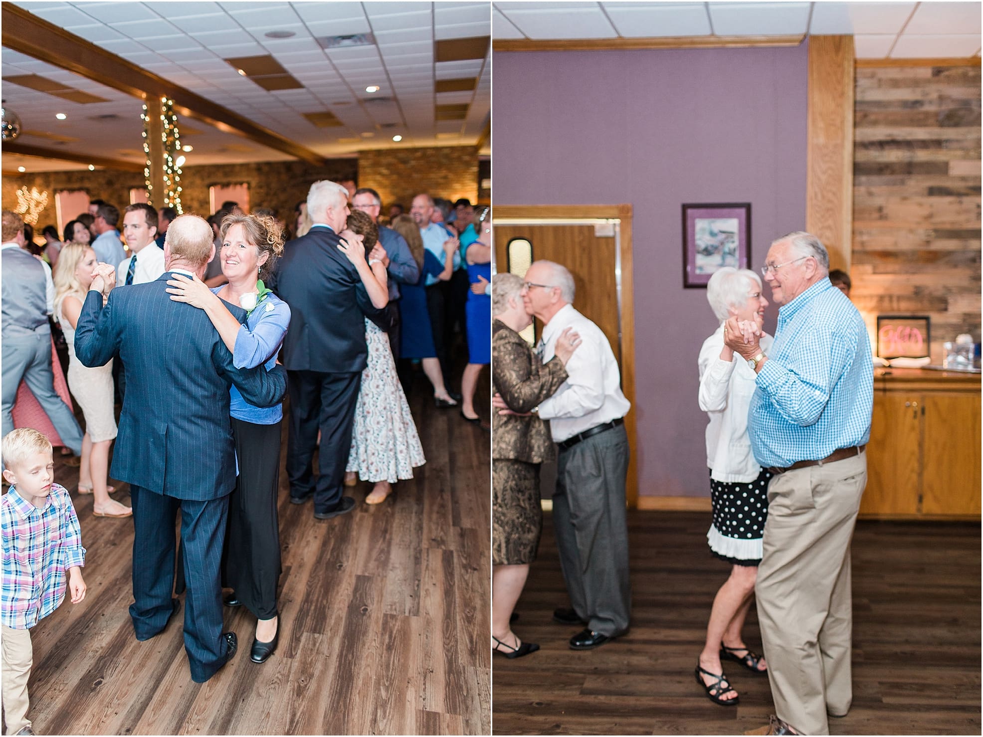 Arielle Peters Photography | Wedding guests dancing at wedding reception at Lawton Lions Heritage Community Center in Lawton, Michigan.