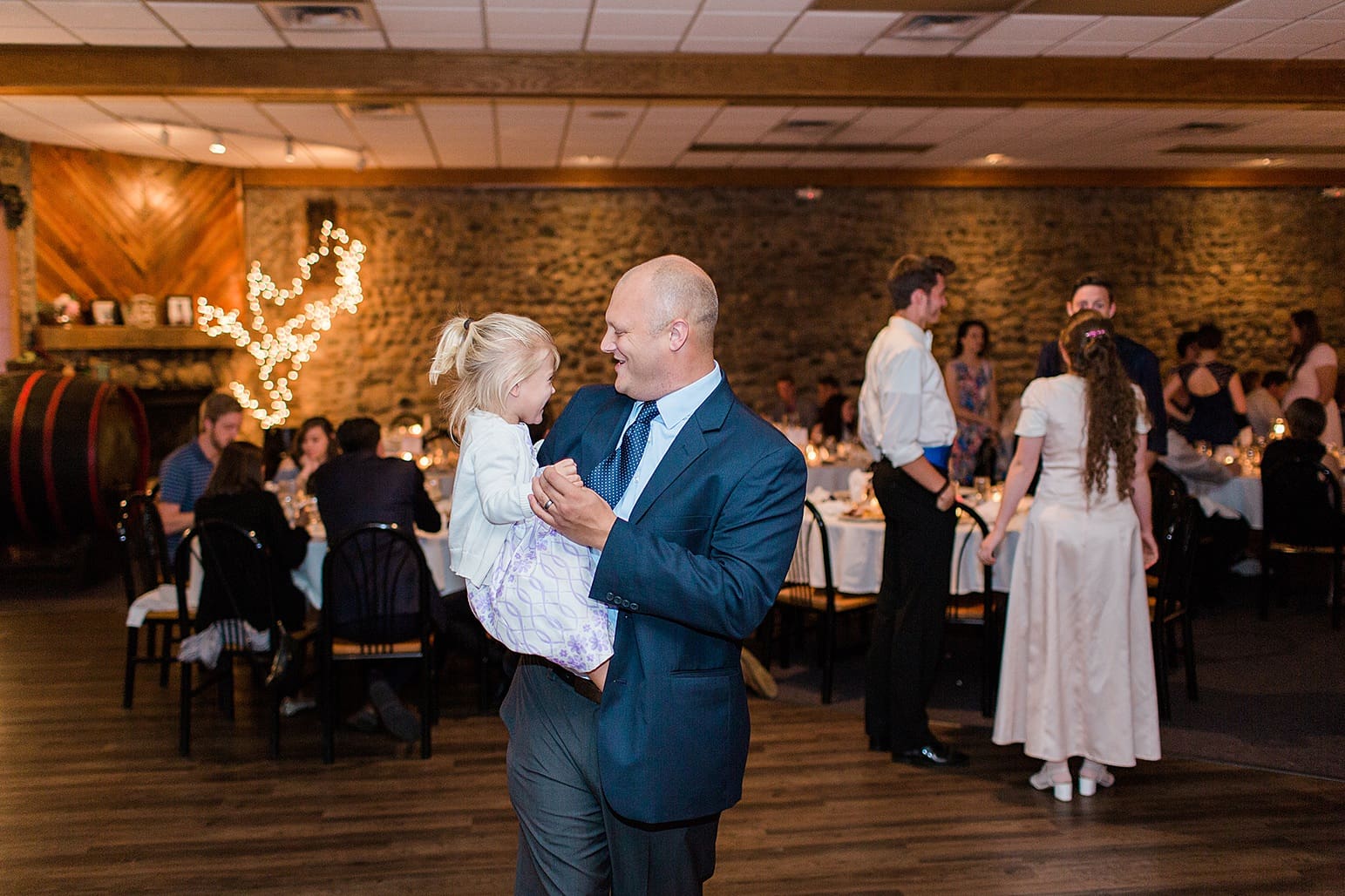 Arielle Peters Photography | Wedding guests dancing at wedding reception at Lawton Lions Heritage Community Center in Lawton, Michigan.