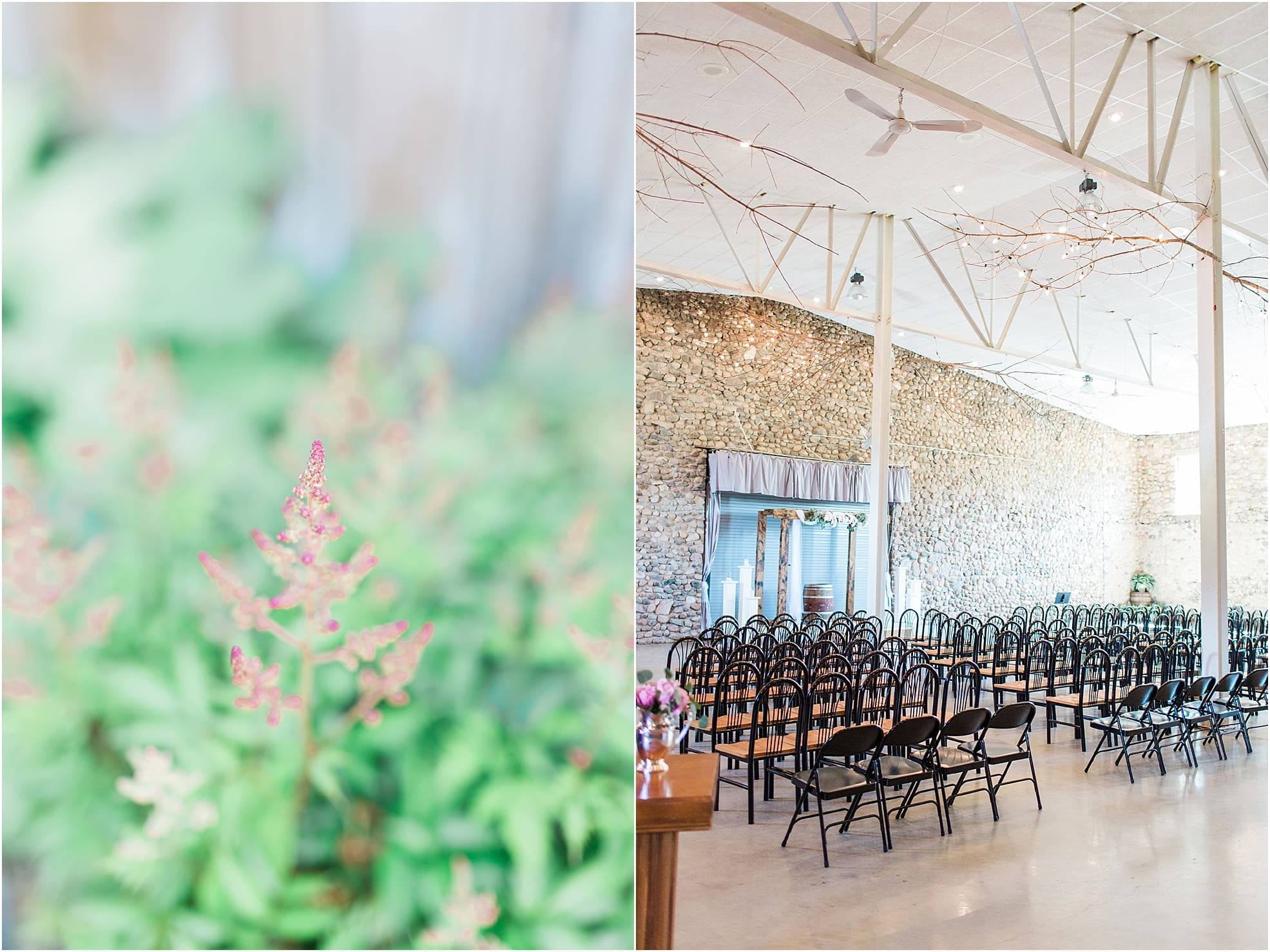 Arielle Peters Photography | Wedding ceremony at Lawton Lions Heritage Community Center in Lawton, Michigan.