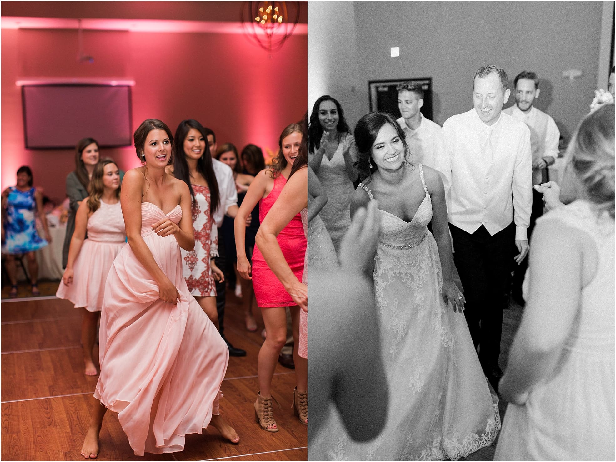 Arielle Peters Photography | Bride and groom dancing at wedding reception at the Holiday Inn in Mishawaka, Indiana.