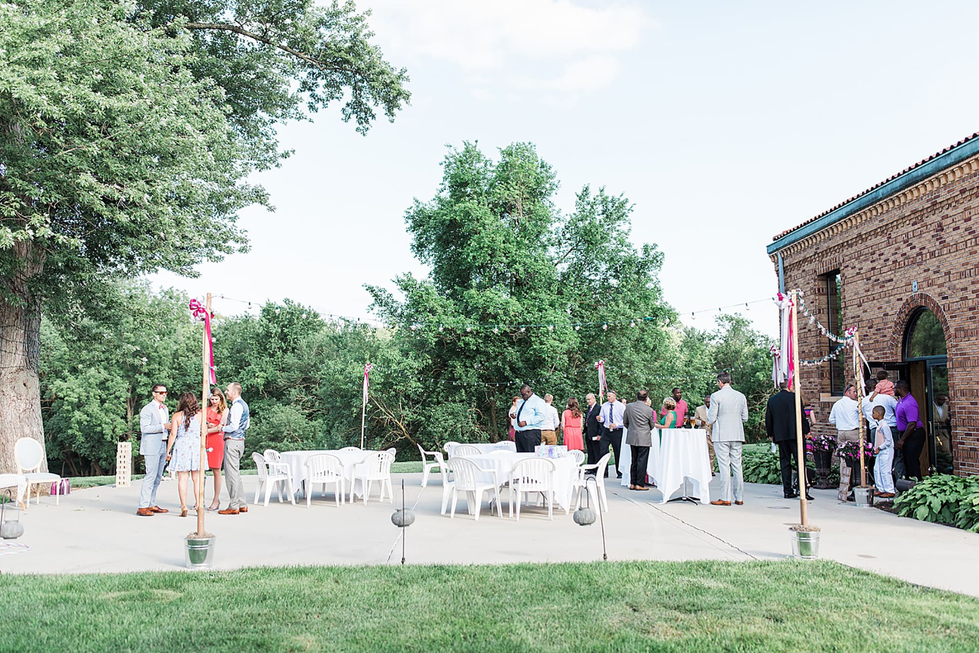 Arielle Peters Photography | Outdoor wedding reception at Nazareth Hall in Grand Rapids, Ohio. 