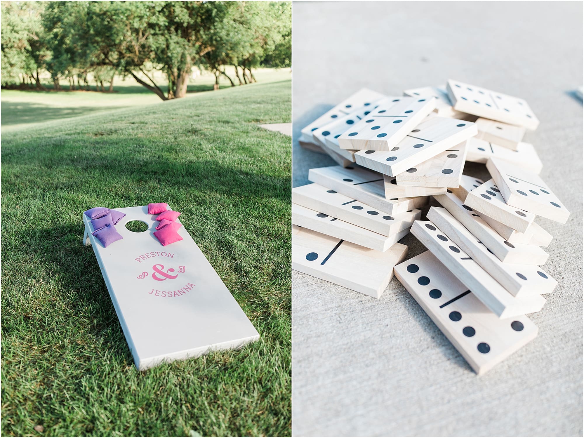 Arielle Peters Photography | Outdoor wedding reception games at Nazareth Hall in Grand Rapids, Ohio. 