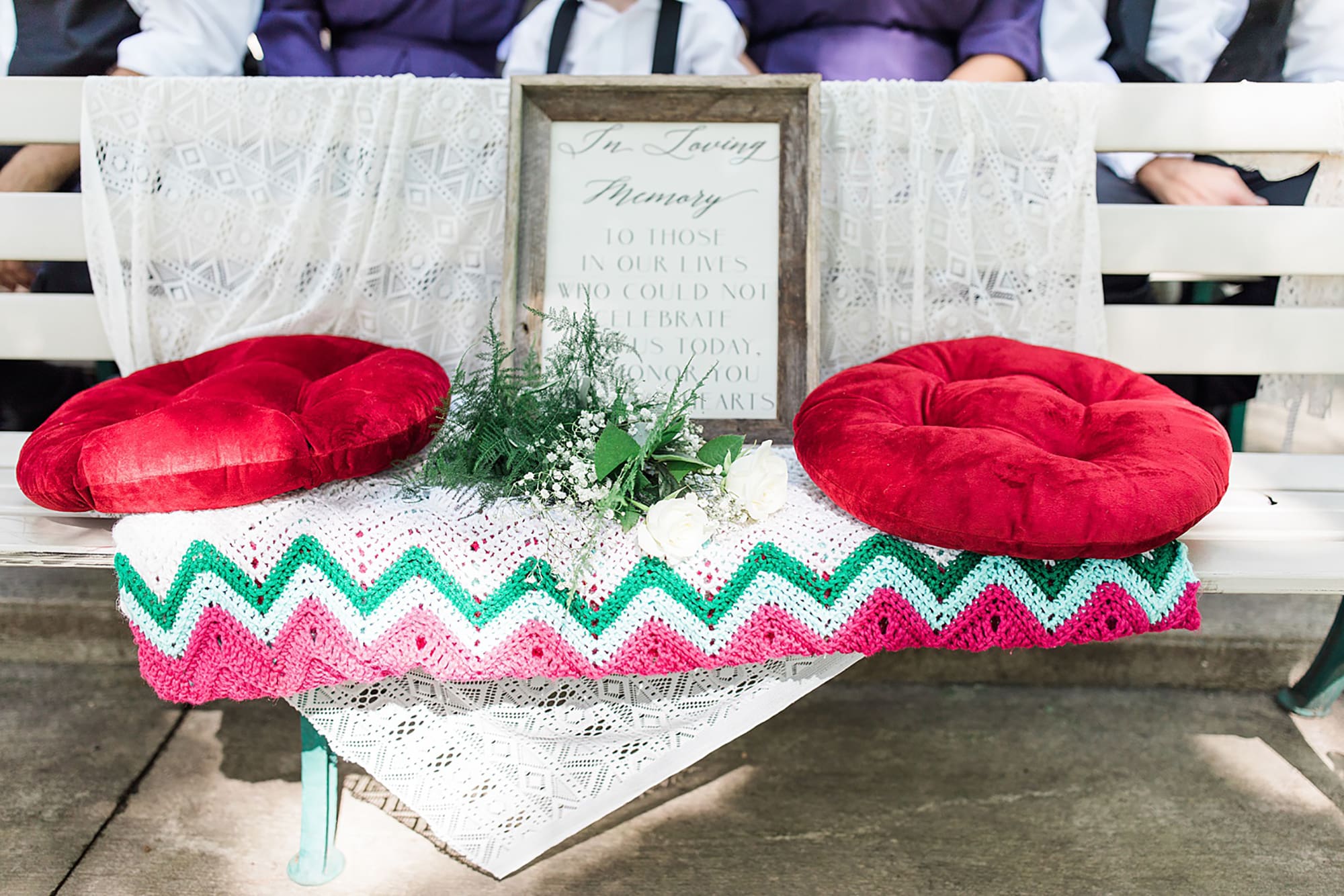 Arielle Peters Photography | Outdoor wedding ceremony in park on wedding day at Winona Heritage Room in Winona Lake, Indiana.