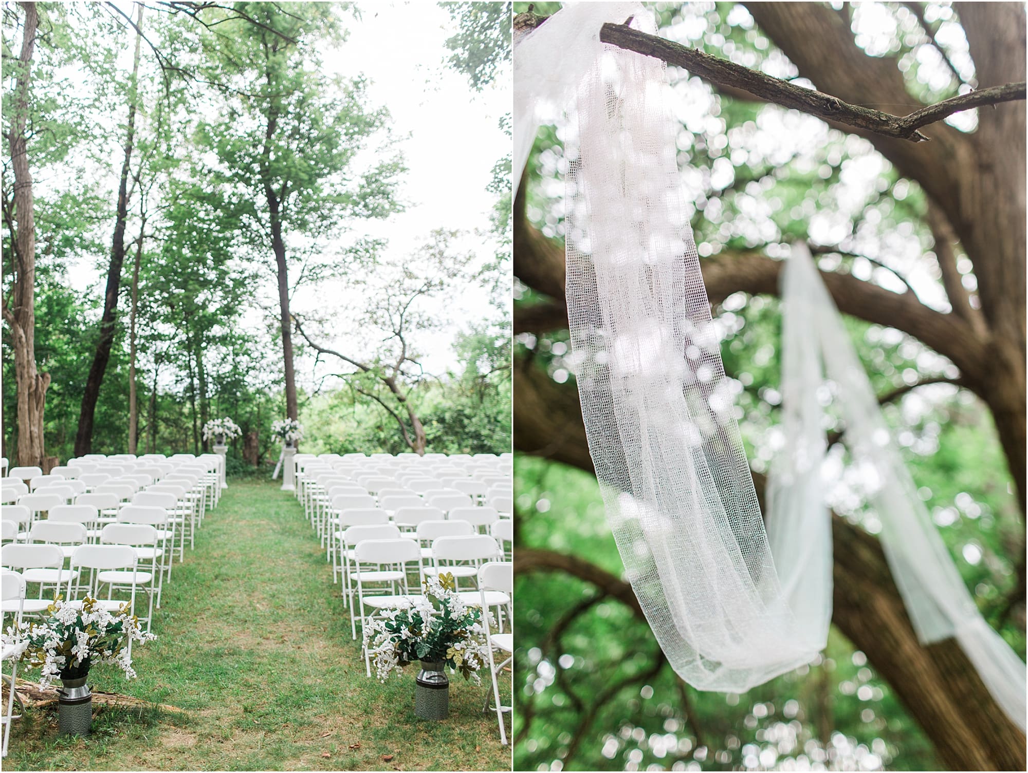 Arielle Peters Photography | Outdoor wedding day under large willow tree at Willowfield Lavender Farm in Mooresville, Indiana. 