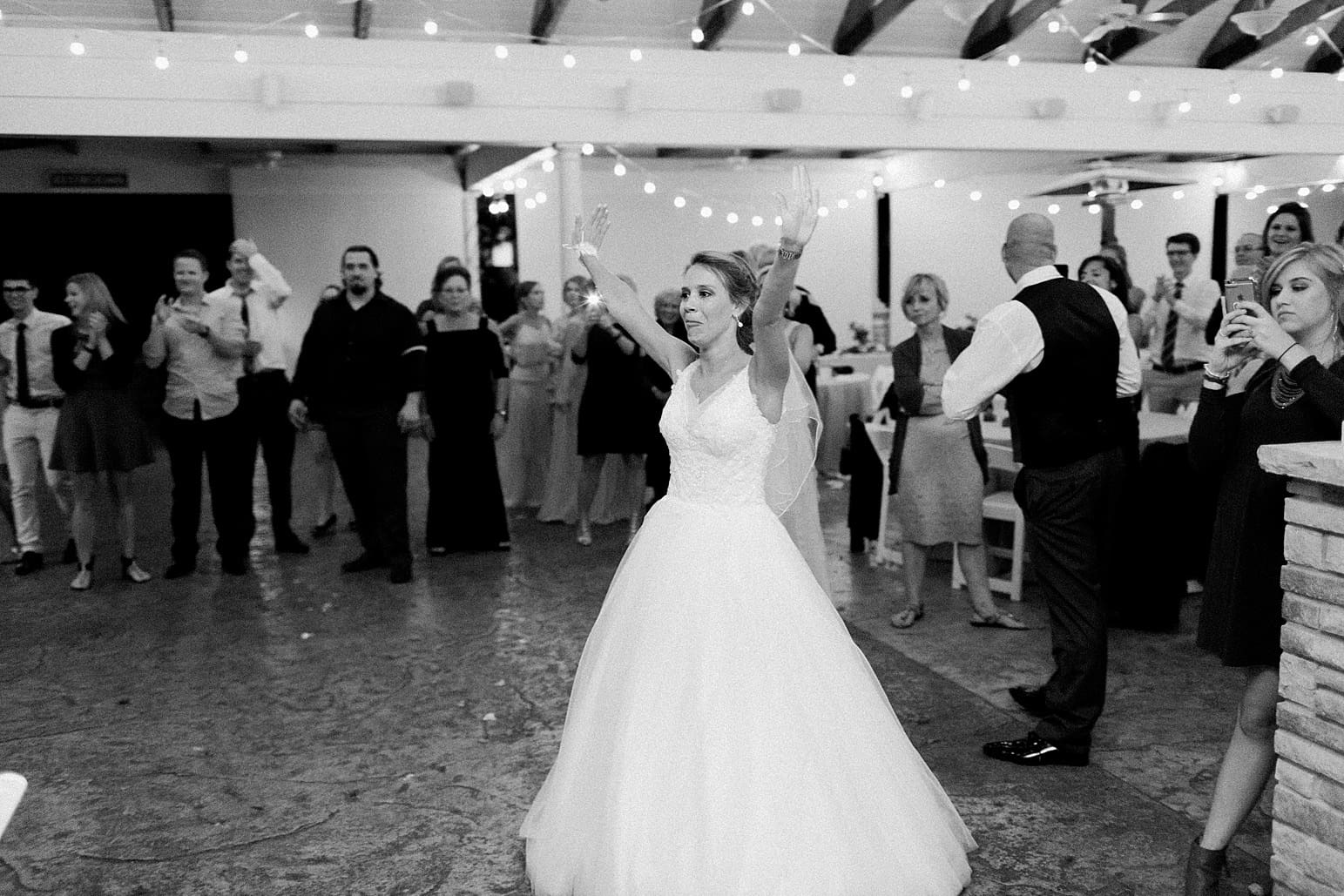 Arielle Peters Photography | Bride dancing at wedding reception on wedding day at The Pavilion at Sandy Pines in Demotte, Indiana.