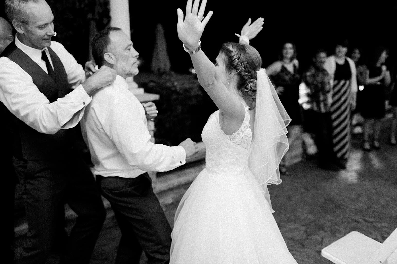 Arielle Peters Photography | Bride dancing at wedding reception on wedding day at The Pavilion at Sandy Pines in Demotte, Indiana.