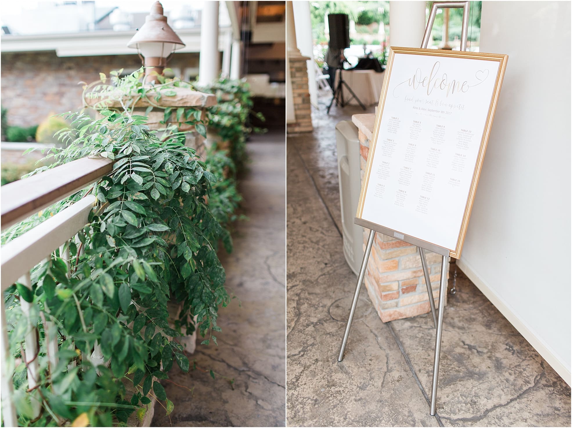 Arielle Peters Photography | Wedding reception table settings and floral arrangements on wedding day at The Pavilion at Sandy Pines in Demotte, Indiana.