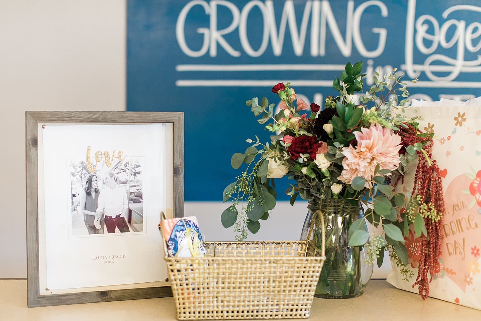 Arielle Peters Photography | Fall wedding day details and floral arrangements in Winona Lake, Indiana.