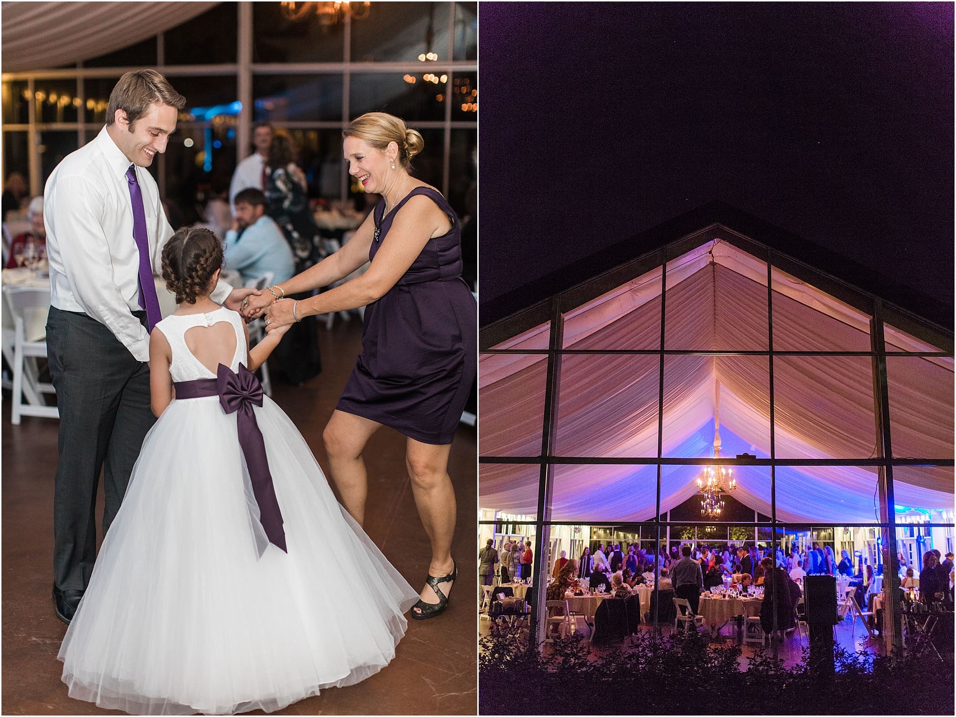 Arielle Peters Photography | Guests dancing at wedding reception on wedding day at the Ritz Charles Garden Pavilion in Carmel, Indiana. 