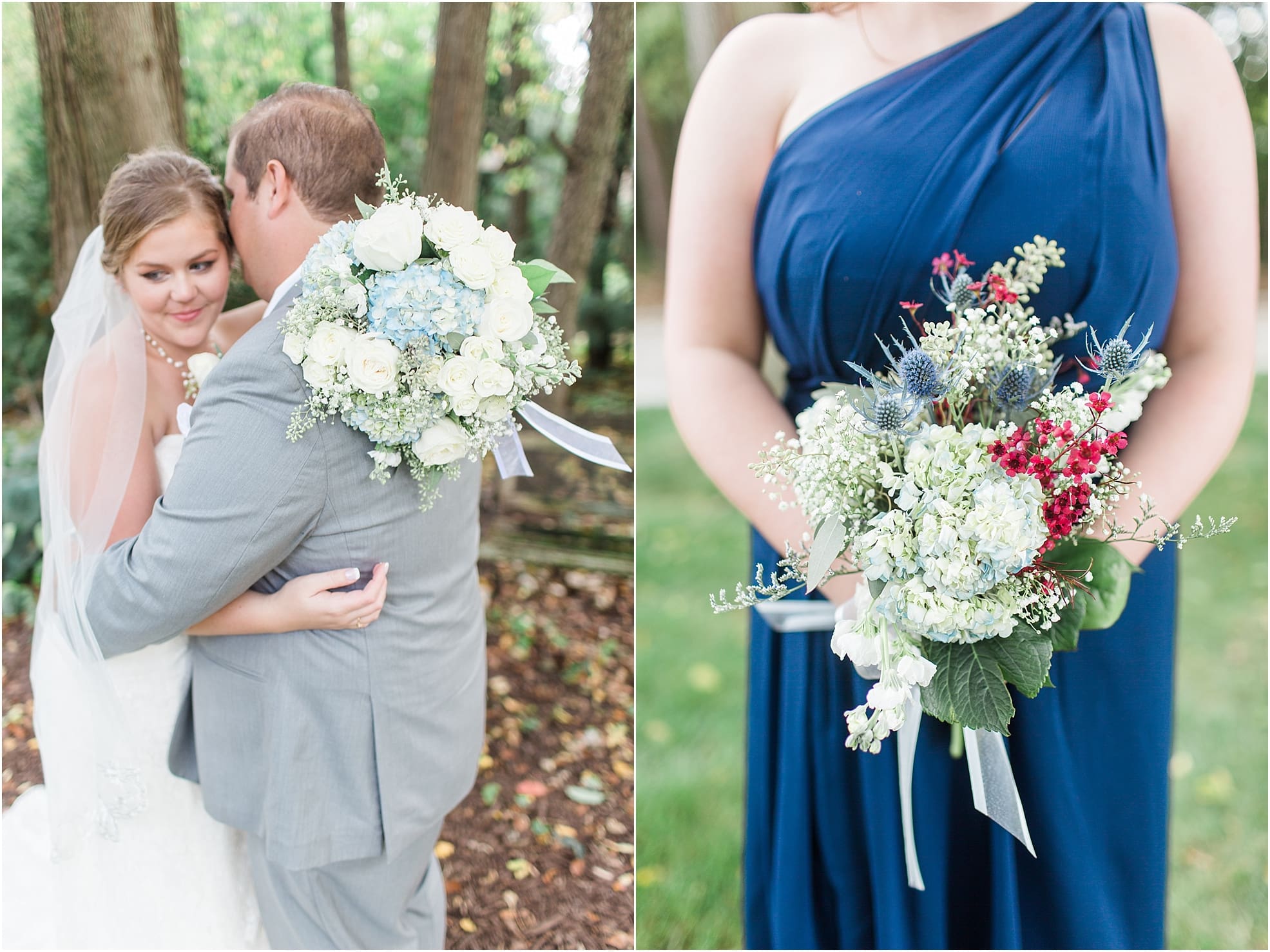 Arielle Peters Photography | Bride and groom outside on wedding day in Syracuse, Indiana.