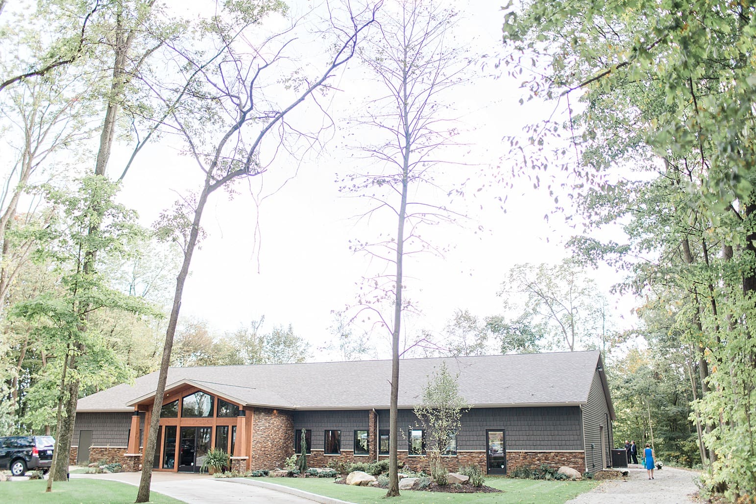 Arielle Peters Photography | Church in the woods on wedding day in Syracuse, Indiana.