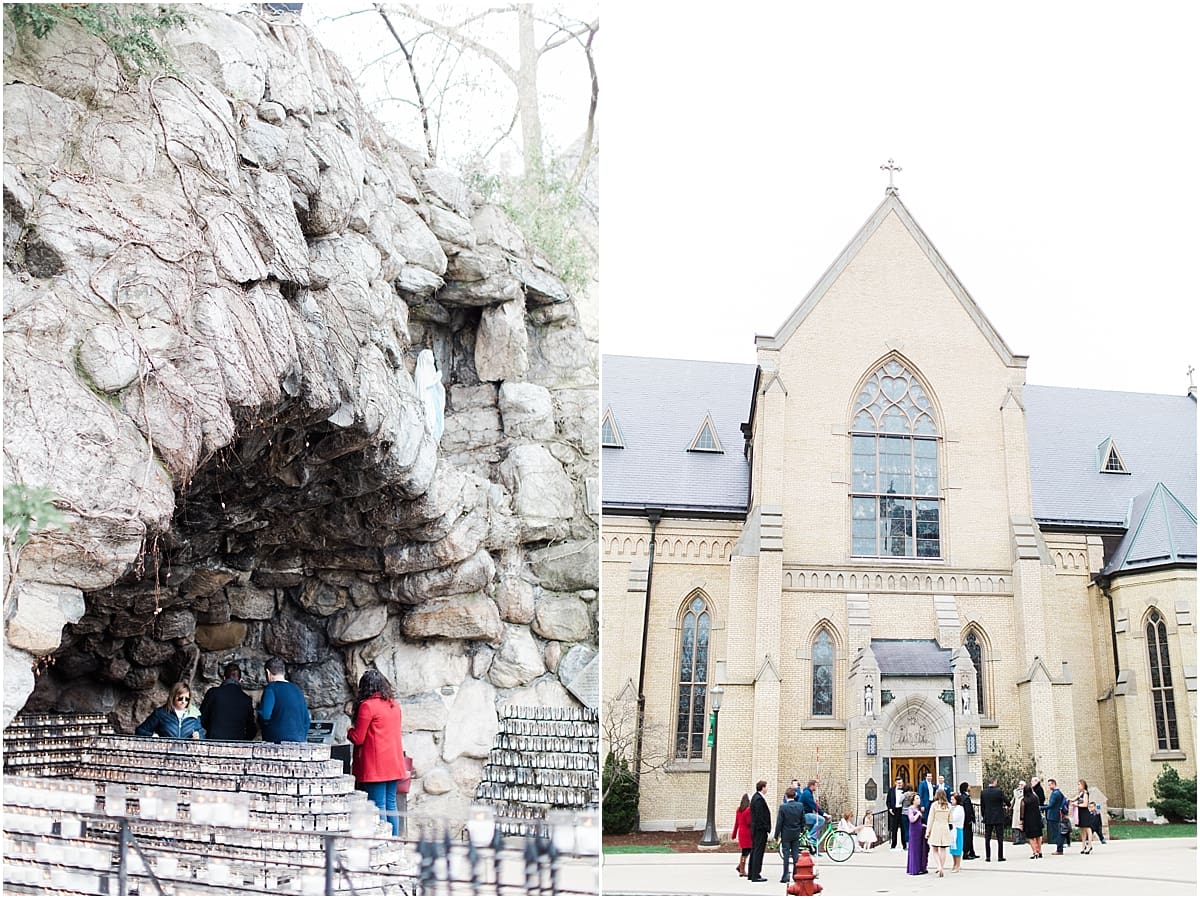 Arielle Peters Photography | Wedding day at the Basilica of the Sacred Heart in Notre Dame, Indiana.