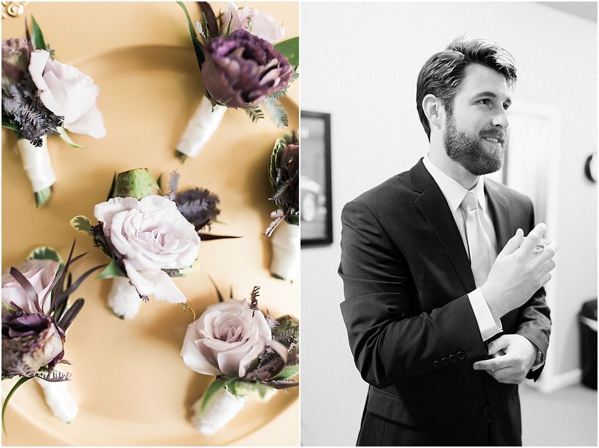  Arielle Peters Photography |Groom getting ready on wedding day at The Morris Estate in Niles, Michigan.