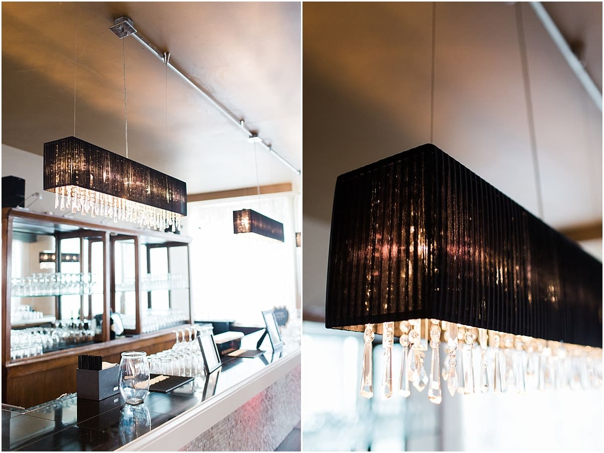 Arielle Peters Photography | Wedding reception table settings and floral arrangements at The Allure in LaPorte, Indiana on wedding day.