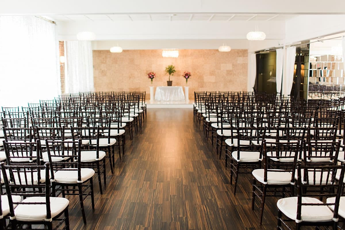 Arielle Peters Photography | Wedding aisle at The Allure in LaPorte, Indiana on wedding day.