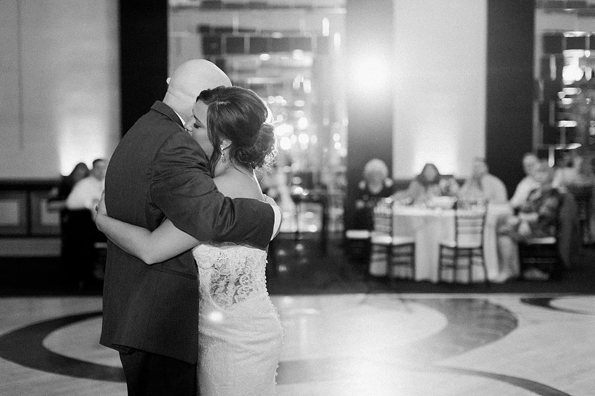 Arielle Peters Photography | Father of bride and bride sharing dance wedding reception at The Allure in LaPorte, Indiana on wedding day.