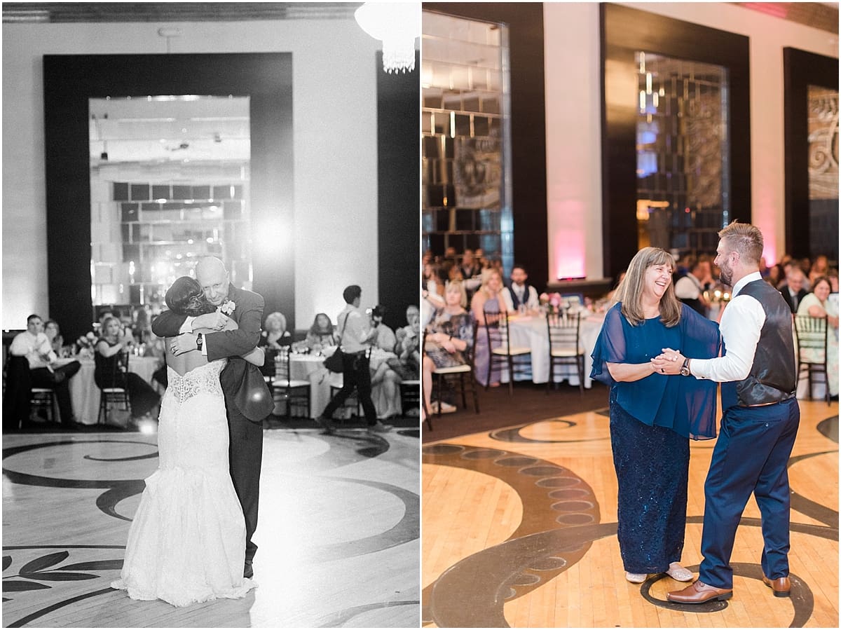 Arielle Peters Photography | Father of bride and bride sharing dance wedding reception at The Allure in LaPorte, Indiana on wedding day.