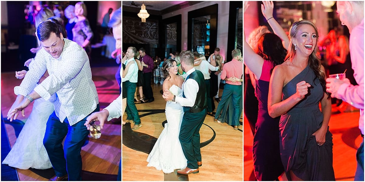 Arielle Peters Photography | Bride and groom dancing at wedding reception at The Allure in LaPorte, Indiana on wedding day.