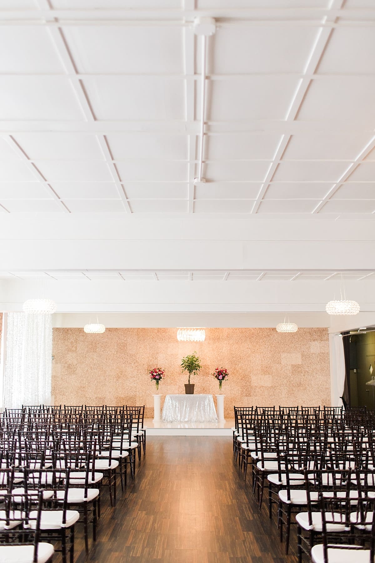 Arielle Peters Photography | Wedding aisle at The Allure in LaPorte, Indiana on wedding day.
