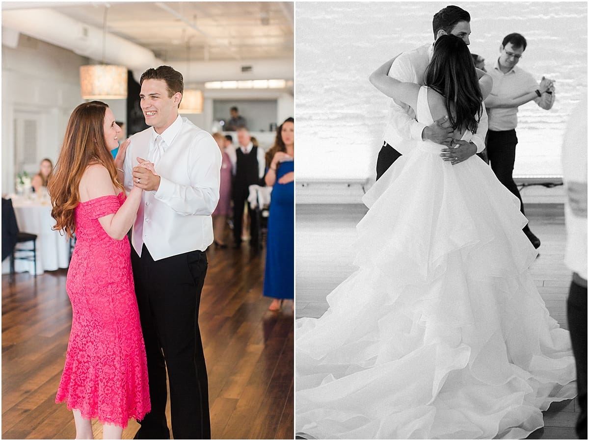 Arielle Peters Photography | Bride and groom dancing at wedding reception on wedding day at Loft 310 in Kalamazoo, Michigan.