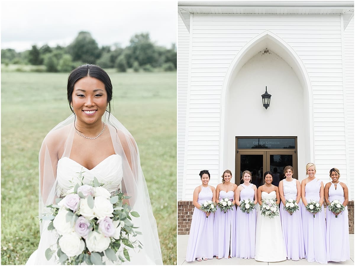 Arielle Peters Photography | Bride in open field on wedding day in Fort Wayne, Indiana. 