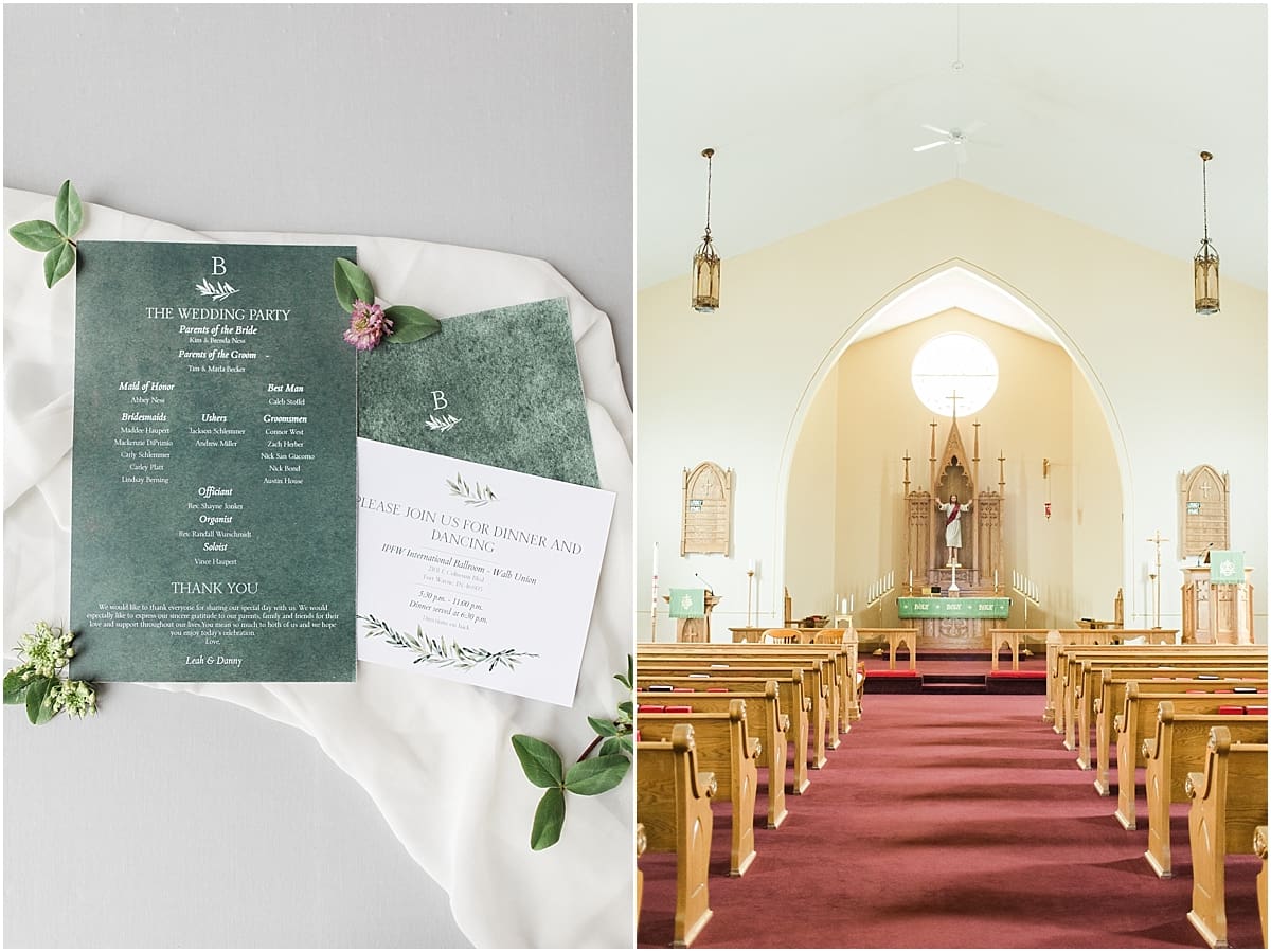 Arielle Peters Photography | Faith Lutheran Church on wedding day in Fort Wayne, Indiana. 
