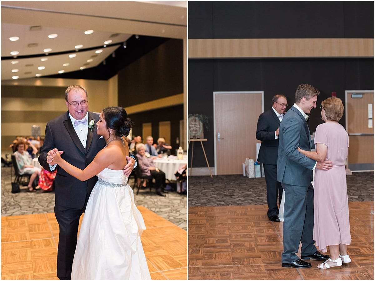 Arielle Peters Photography | Father of bride and bride sharing a dance on wedding day in Fort Wayne, Indiana. 