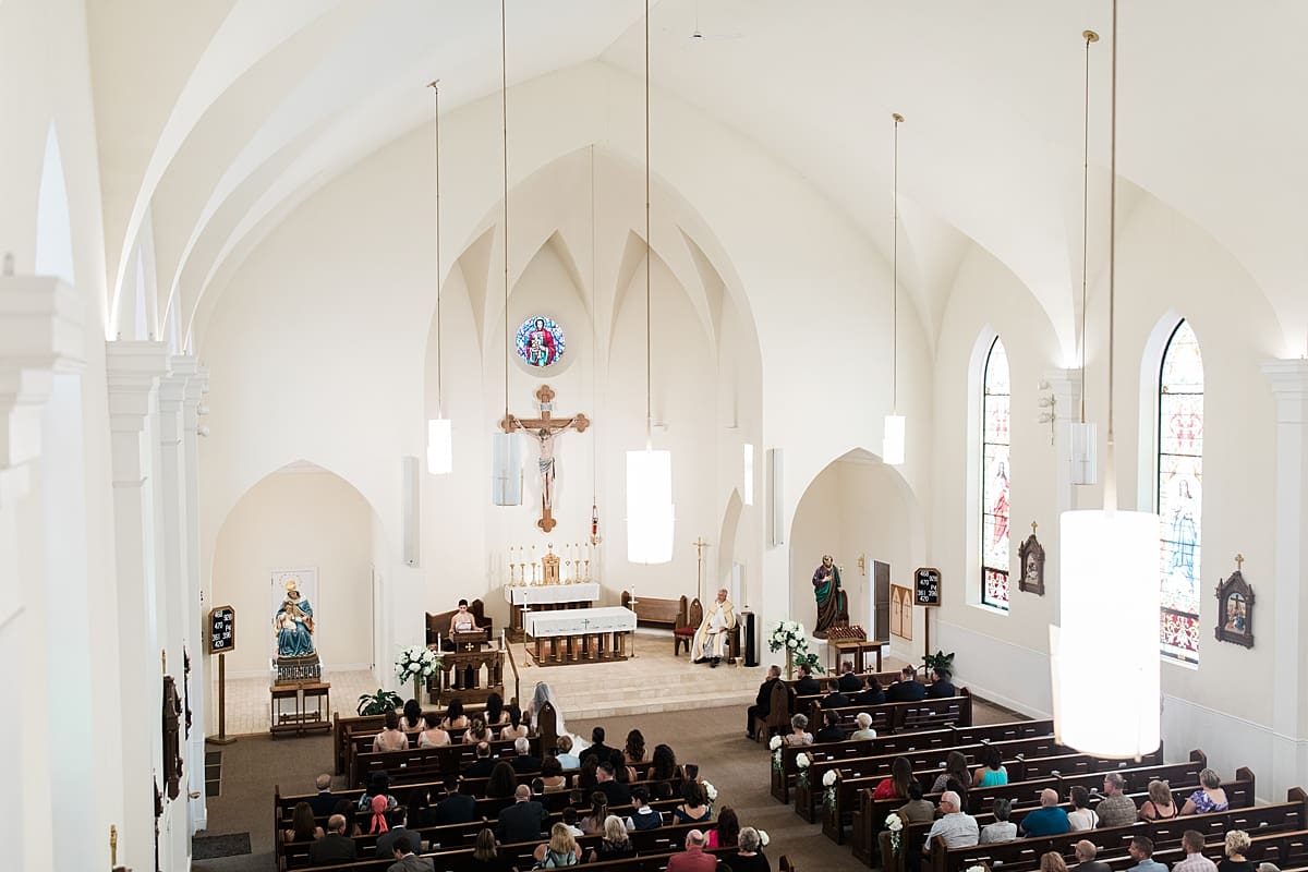 Arielle Peters Photography | Interior of church on summer wedding day at The Inn at Harbor Springs in St. Joseph, Michigan.