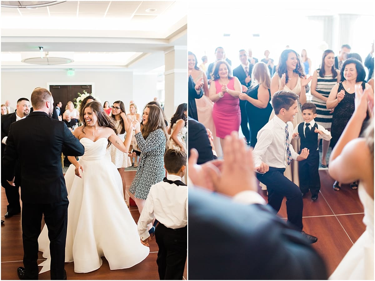 Arielle Peters Photography | Bride and groom dancing at wedding reception at The Inn at Harbor Springs in St. Joseph, Michigan.