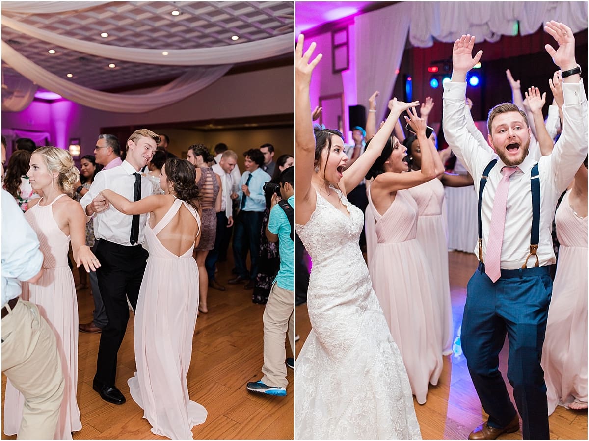 Arielle Peters Photography | Bride and groom dancing at wedding reception at the Banquets at The Croatian Center in Merrillville, Indiana.