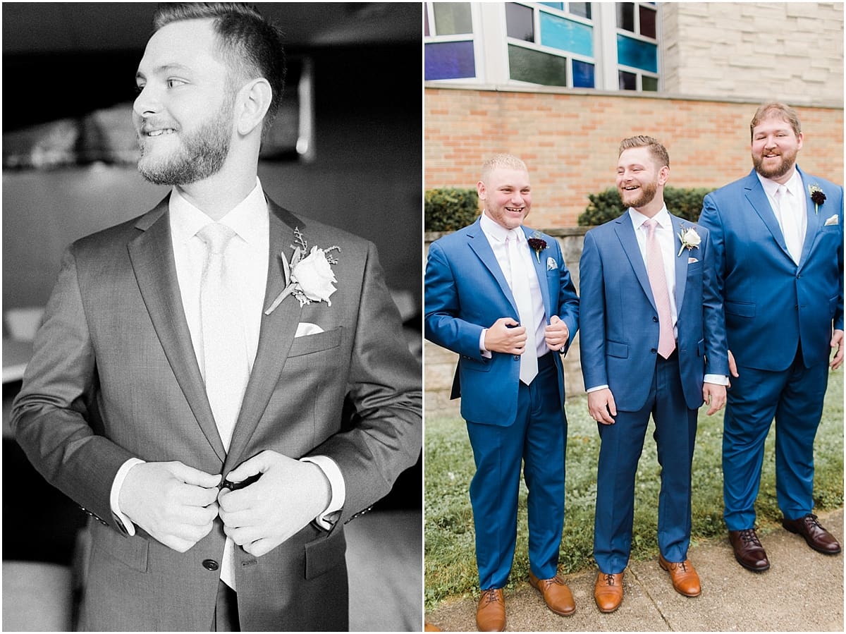 Arielle Peters Photography | Groom getting ready on wedding day at Newlife Community Church in Chicago, Illinois.