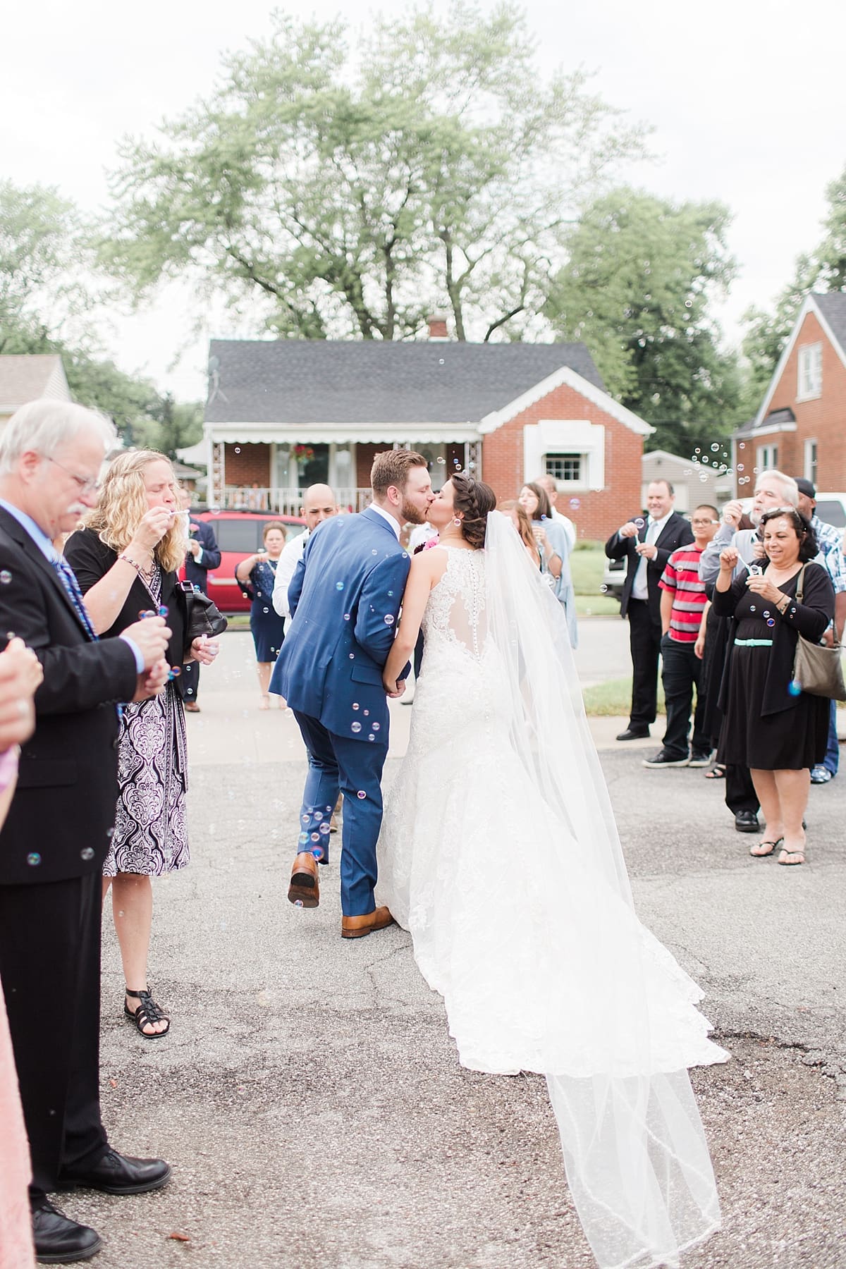 Arielle Peters Photography | Bride and groom leaving church on wedding day at Newlife Community Church in Chicago, Illinois.