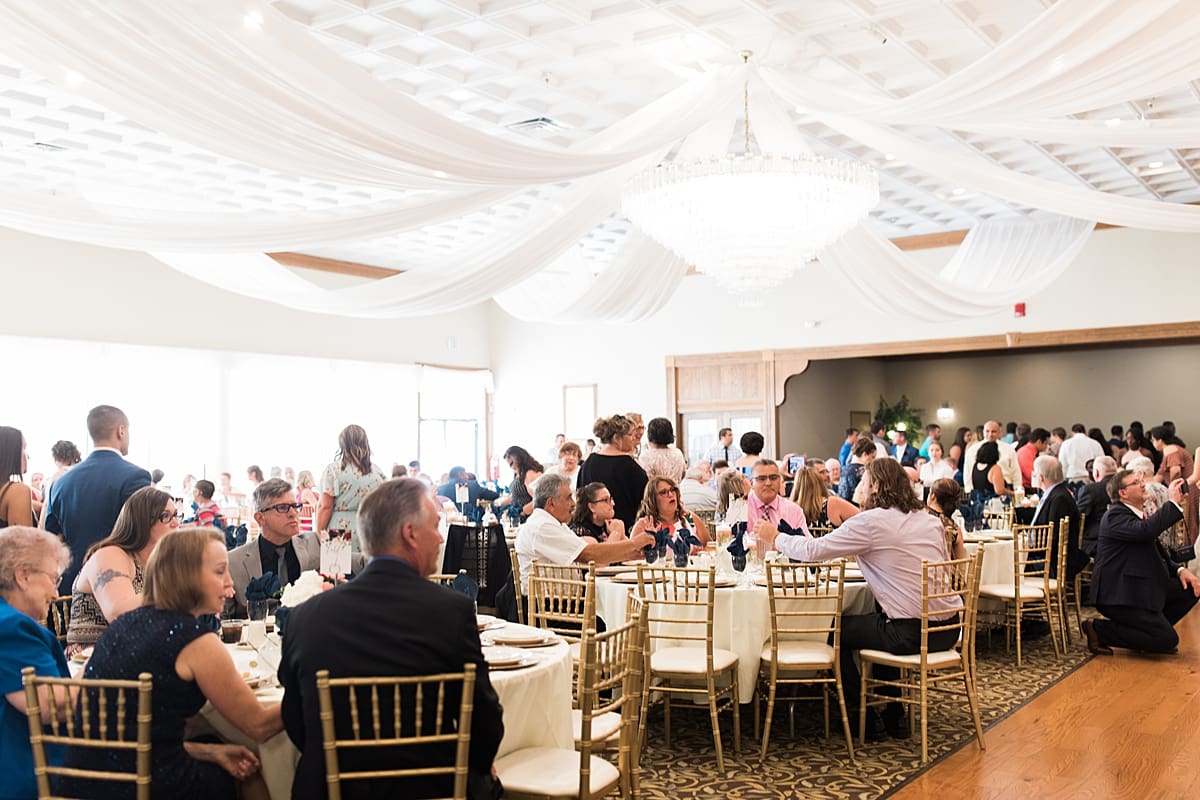 Arielle Peters Photography | Wedding guests at reception hall at the Banquets at The Croatian Center in Merrillville, Indiana.