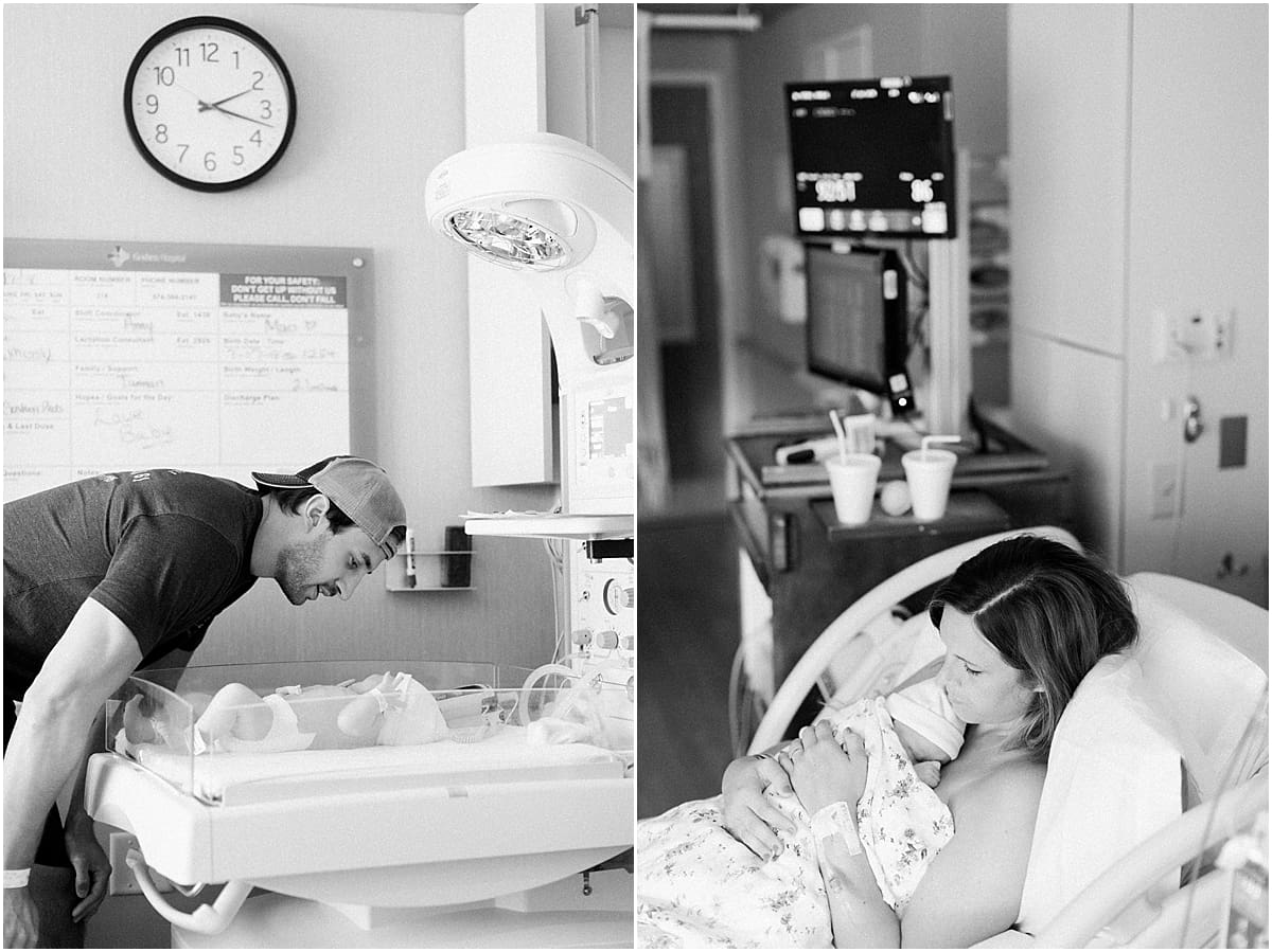Arielle Peters Photography | Parents bonding with their newborn baby.