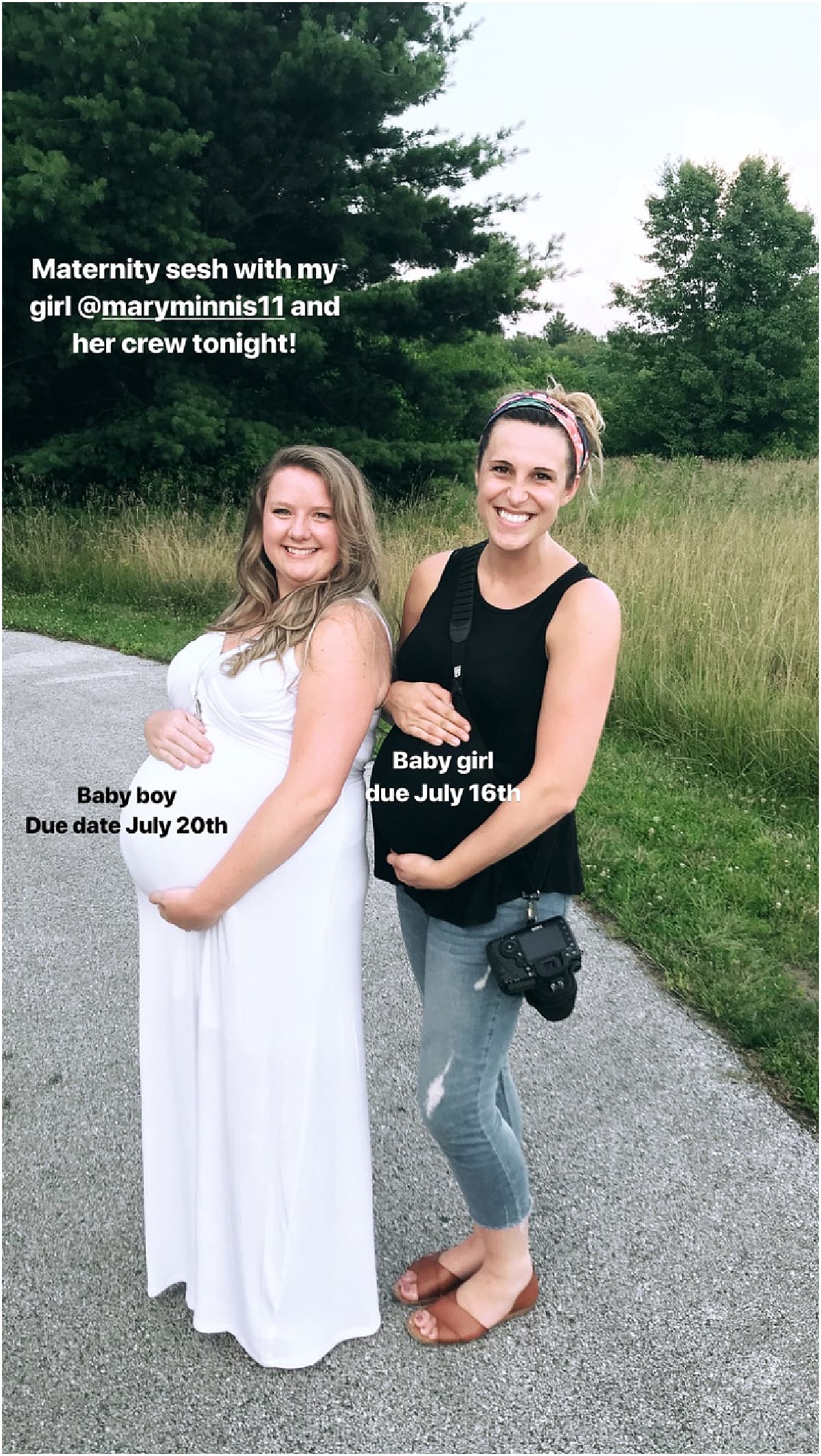 Arielle Peters Photography | Pregnant women smiling holding their bellies. 