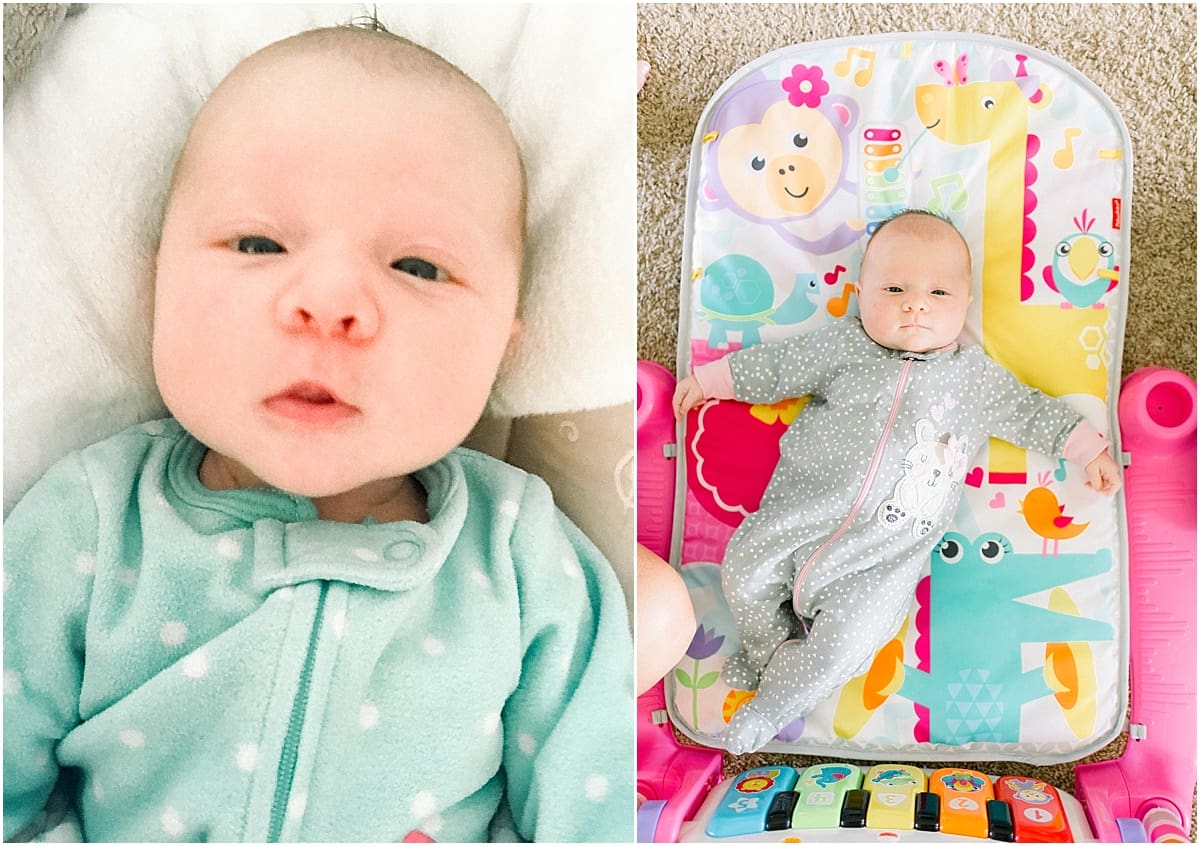 Arielle Peters Photography | Newborn baby girl having her bath time. 