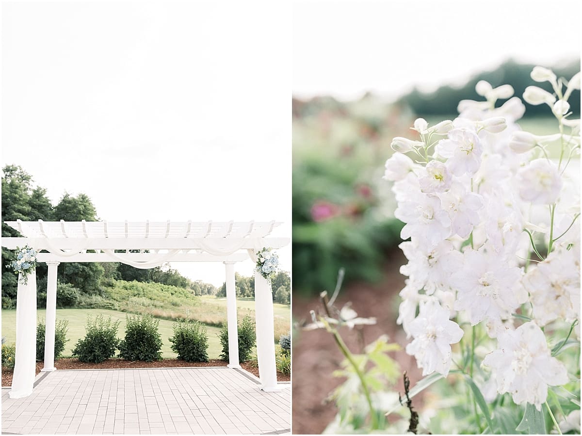 Arielle Peters Photography | Wedding trellis at The Blue Heron at Blackthorn in South Bend, Indiana on wedding day.