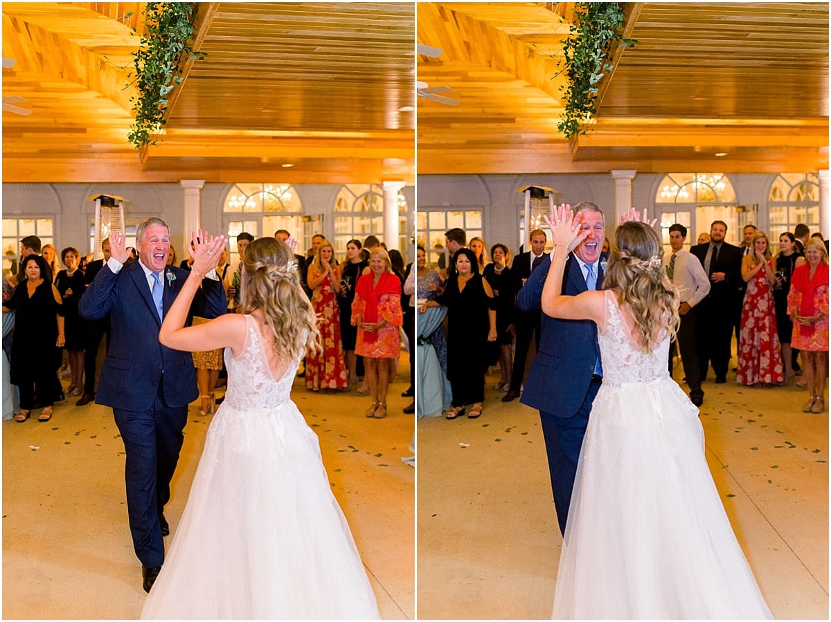 Arielle Peters Photography | Father of the bride and bride sharing a dance at wedding reception at Sycamore Hills Golf Club in Fort Wayne, Indiana on wedding day.