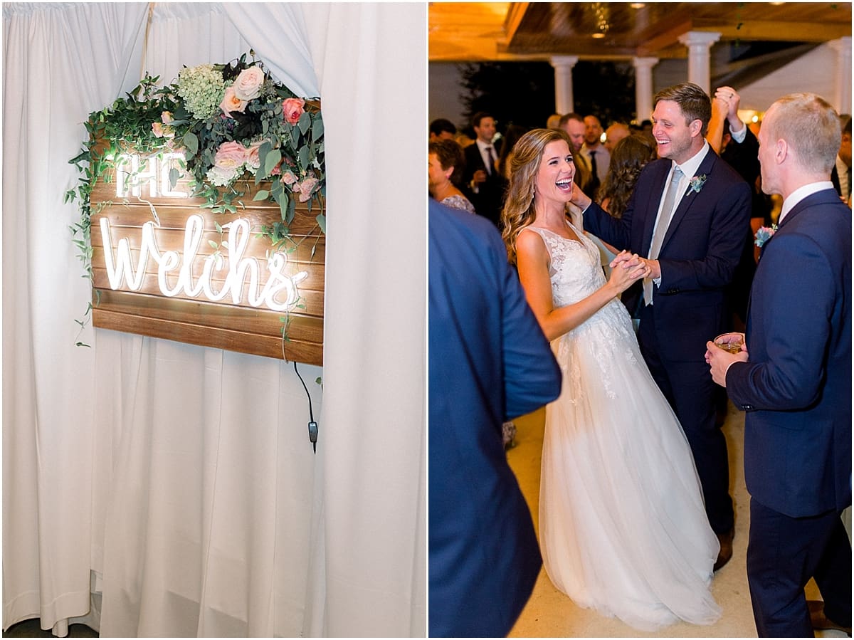 Arielle Peters Photography | Bride and groom dancing at wedding reception at Sycamore Hills Golf Club in Fort Wayne, Indiana on wedding day.