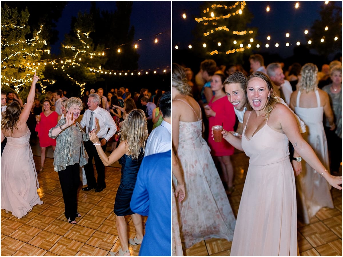 Arielle Peters Photography | Wedding guests dancing at wedding reception at The Bridgewater Club in Carmel, Indiana on wedding day.