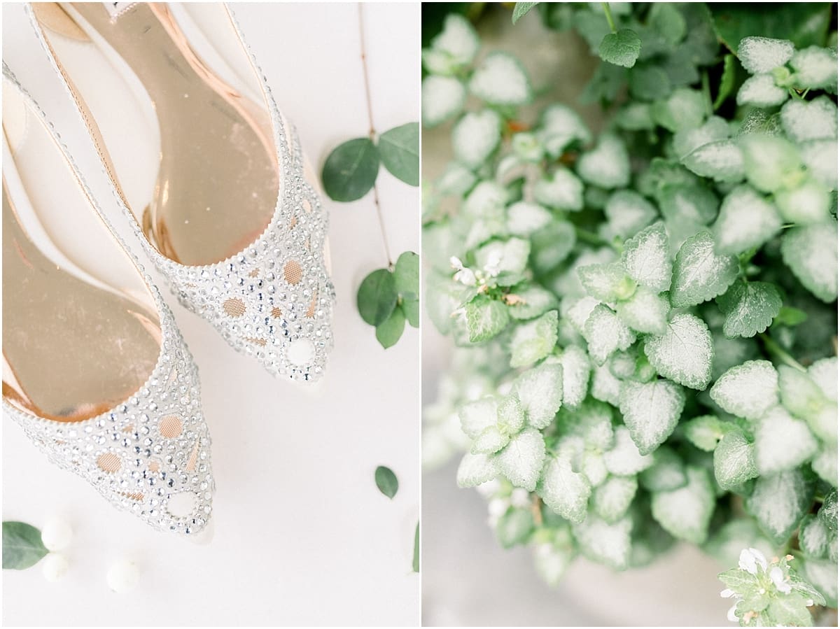 Arielle Peters Photography | Wedding shows and greenery at The Bridgewater Club in Carmel, Indiana on wedding day.