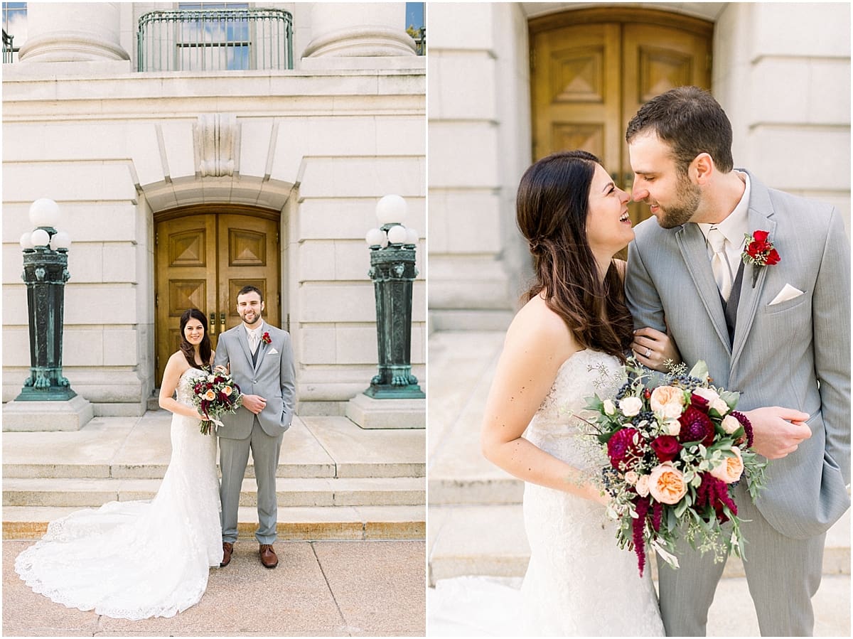 Arielle Peters Photography | Bride and groom laughing on wedding day in Madison, Wisconsin.