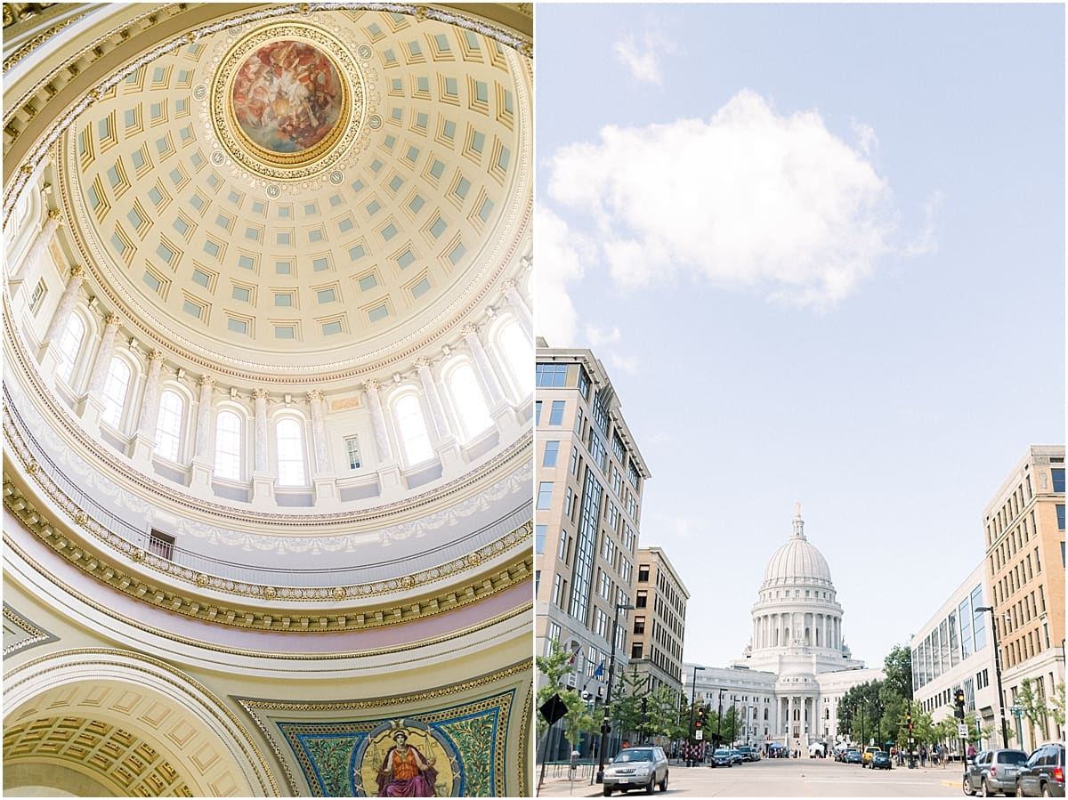 Arielle Peters Photography | Ceiling with windows inside Monona Terrace in Madison, Wisconsin.