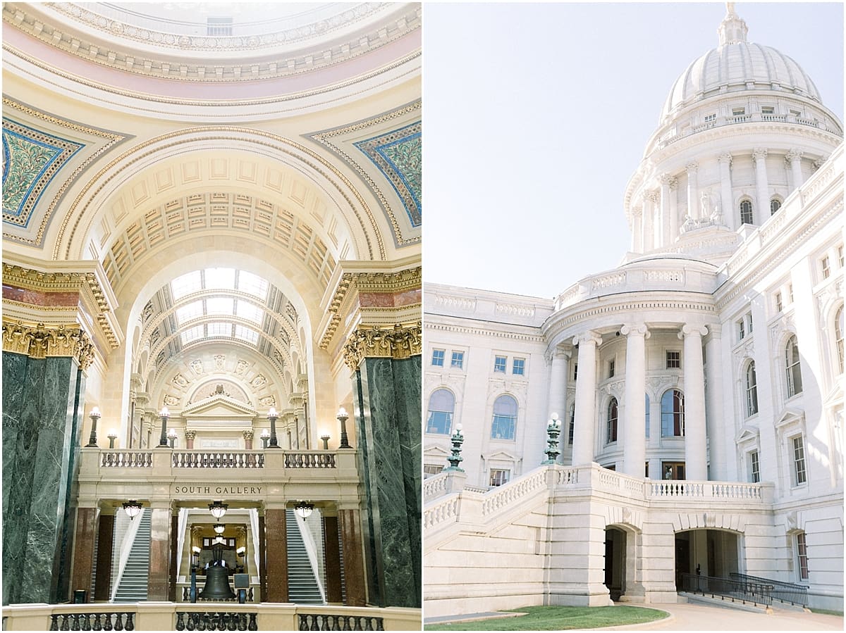 Arielle Peters Photography | Monona Terrace entryway on wedding day in Madison, Wisconsin.