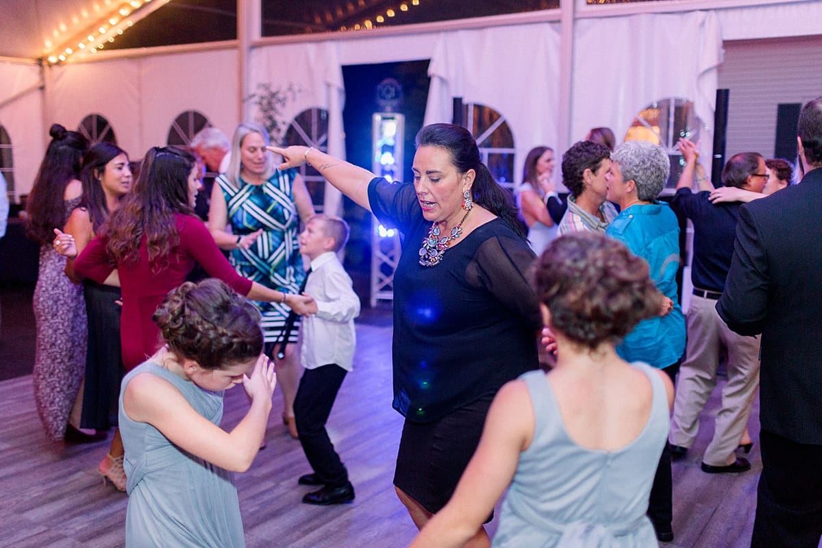Arielle Peters Photography | Wedding guests and kids dancing at wedding reception at The Morris Estate in Niles, Michigan on wedding day.  