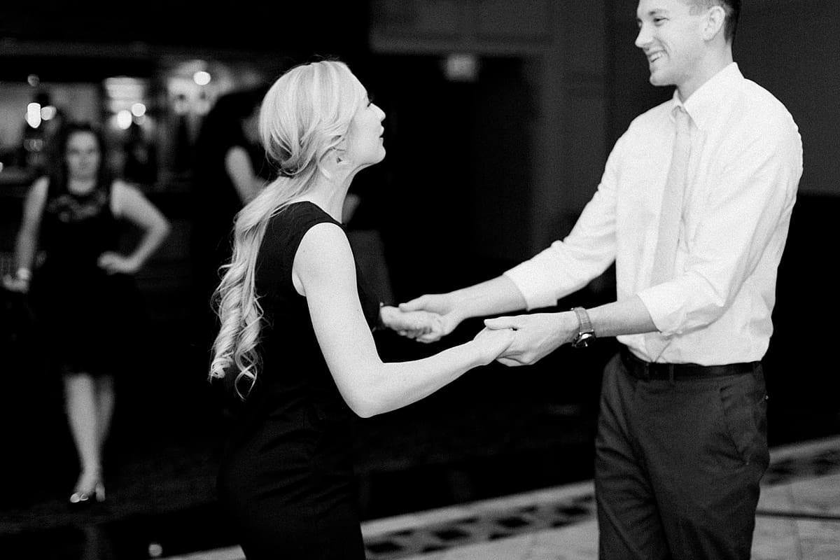 Arielle Peters Photography | Wedding guests dancing and having fun at fall wedding reception.